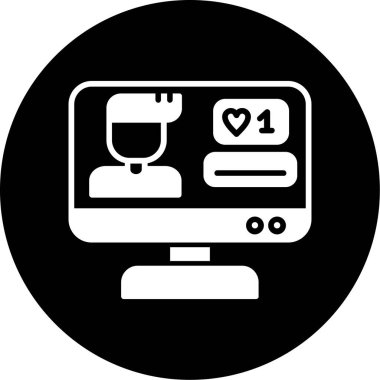 Aşk simgesi vektör illüstrasyonu, vektör konsepti