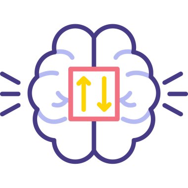 Fikir simgesi vektör illüstrasyonu