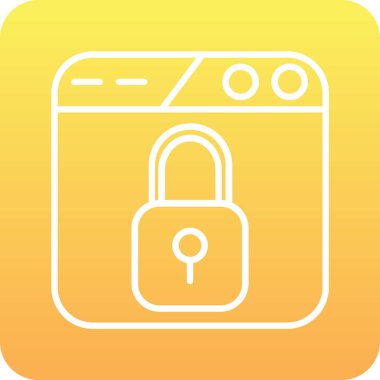 ikon vektör illüstrasyonunu kilitle