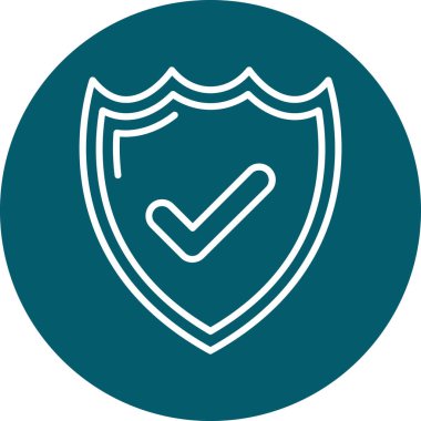 Benzersiz koruma vektörü simgesi