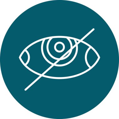 Benzersiz göz vektörü simgesi