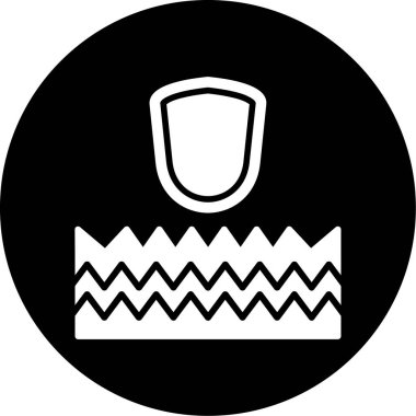 Bir şapka simgesinin vektör illüstrasyonu