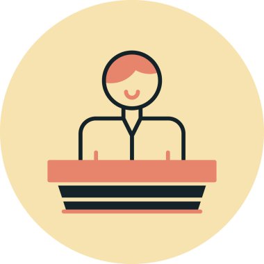 İş adamı ikonu. düz tasarım biçim vektör illüstrasyonu 0.