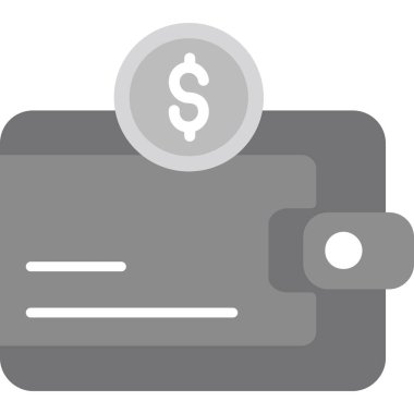 Banka dolar para simgesi ana hatları biçiminde