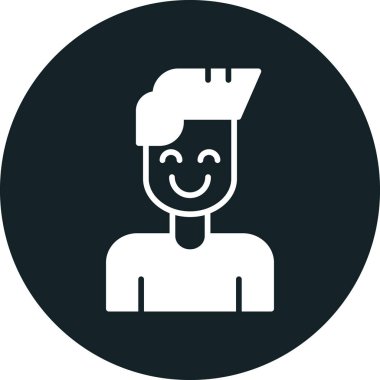 avatar. Web simgesi vektör illüstrasyonu