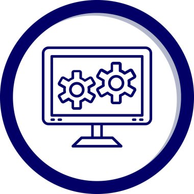 seo modern simgesinin vektör illüstrasyonu