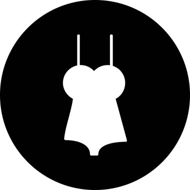 Kadın vücut simgesinin illüstrasyon vektörü grafiği