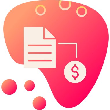 Dolar işareti vektör simgesi