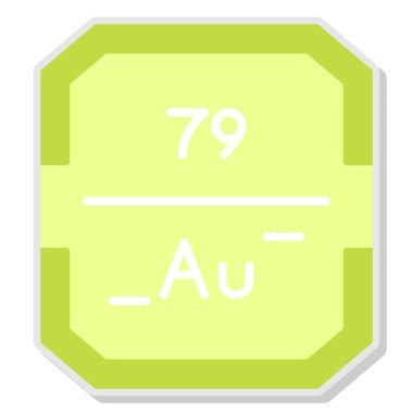 Kimyasal element ağ simgesi, basit illüstrasyon