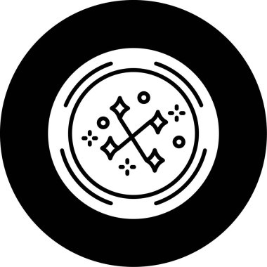 oyun zar simgesi, ana hatlı vektör çizimi, düzenlenebilir vektör tasarımı