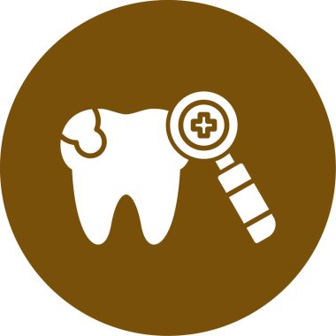 diş simgesi vektör illüstrasyonu