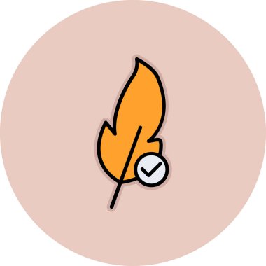 Bir kuş simgesinin vektör illüstrasyonu