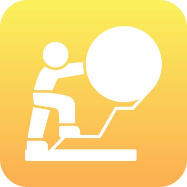 Sarı ve gri renkli insan simgesi