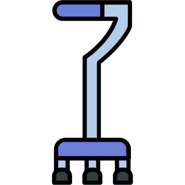 Elektrik kablo ikonu. Taslak elektrik kablo vektör rengi düz izole