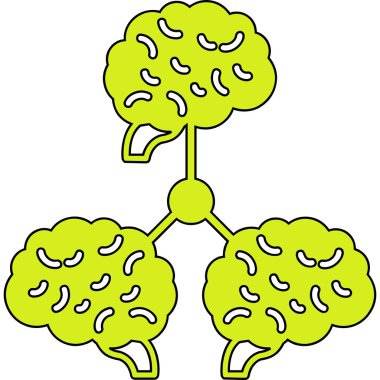 Yaprak ikonlu ağaç. Yaprak vektör illüstrasyon rengi izole edilmiş ana çizgi ağacı