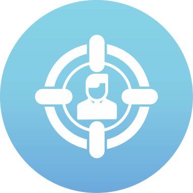 İş yönetimi ikonu. vektör illüstrasyonu