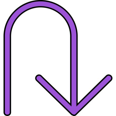 Ok aşağı. Web simgesi