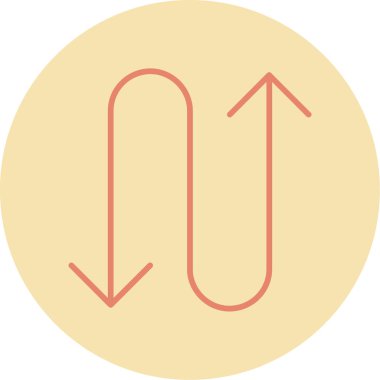 Ok. Web simgesi basit illüstrasyon