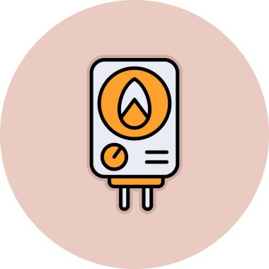 Bir mum simgesinin vektör illüstrasyonu