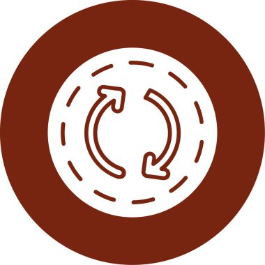 Bir çember simgesinin vektör illüstrasyonu