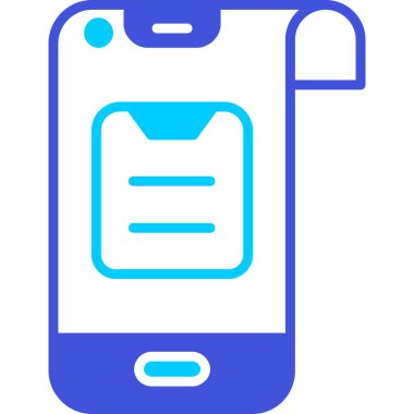 Cep telefonu simgesi, vektör illüstrasyonu