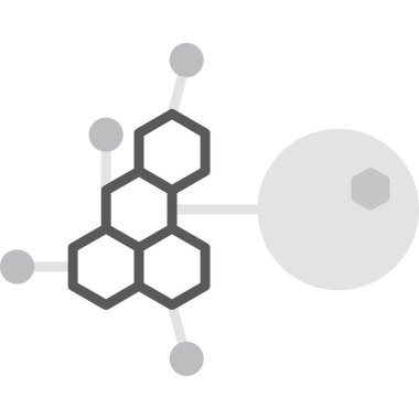 vektör soyut molekül simgesi