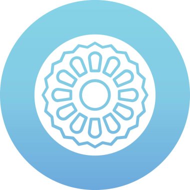 çiçek vektör simgesi