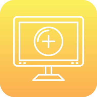 bilgisayar simgesi vektör illüstrasyonu