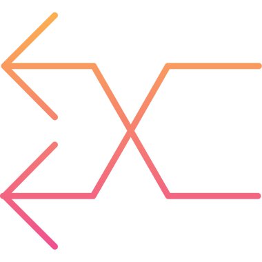 ok simgesi beyaz arkaplanda izole edildi