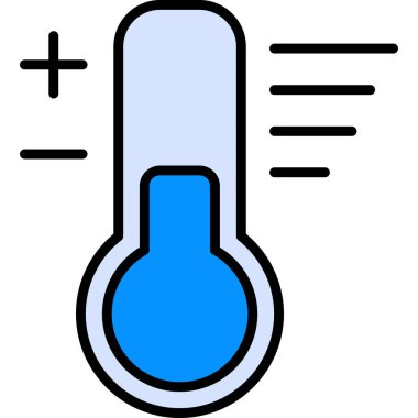 Sıcaklık. Web simgesi basit illüstrasyon