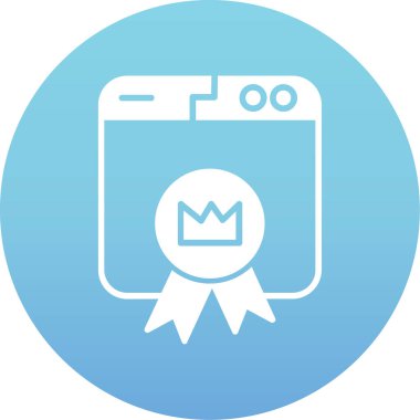 Rozet simge vektör çizim