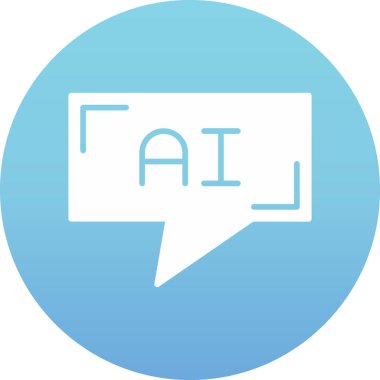 ai Yapay Zeka Simgesi Düz Biçimli