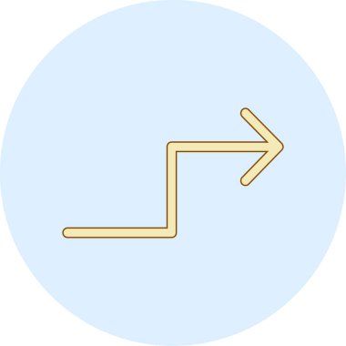 ok simgesi vektör illüstrasyonu