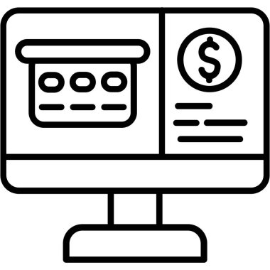 Para için. Web simgesi basit tasarım