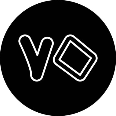 Modern yiyecek ikonunun vektör illüstrasyonu