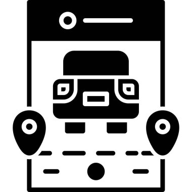 cep telefonu simgesi. Web için cep telefonu vektör simgesinin basit illüstrasyonu