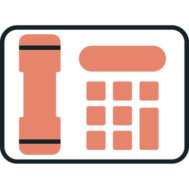 hesap makinesi düz vektör simgesi