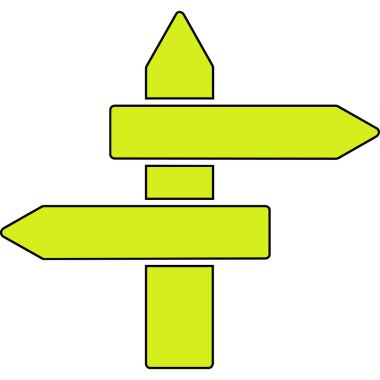 Oklar vektör işareti, renk simgesi