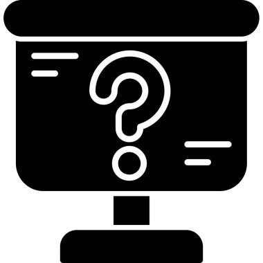 Soru işaretinin vektör illüstrasyonu