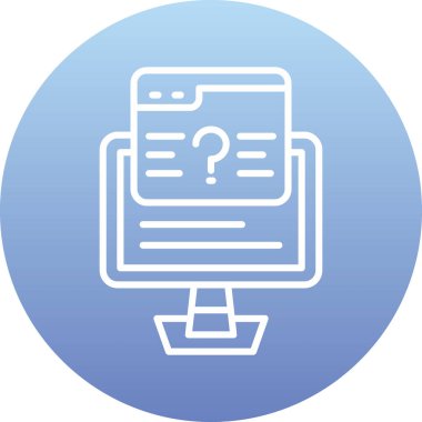 belge vektör çizgisi simgesi