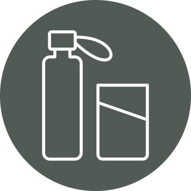 Bir şişe sıvının vektör çizimi