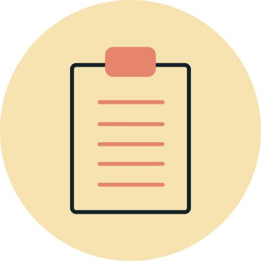 Belge. Web simgesi basit illüstrasyon