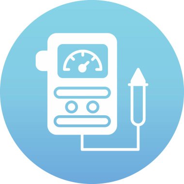 Güç istasyonu simgesinin vektör illüstrasyonu