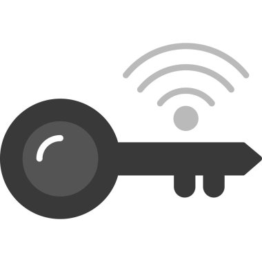 Mobil ağ ve mobil uygulama tasarımı için beyaz arkaplanda anahtar vektör simgesi izole edildi. vektör çizimi tasarımı