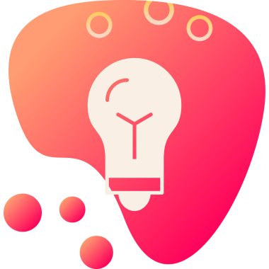 Basit tasarımda fikir konsepti simgesi