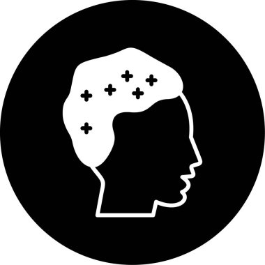 Baş simge vektör çizim