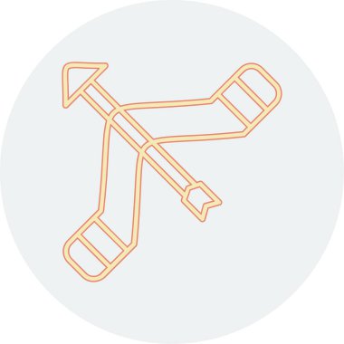 Tek bir simgenin vektör illüstrasyonu