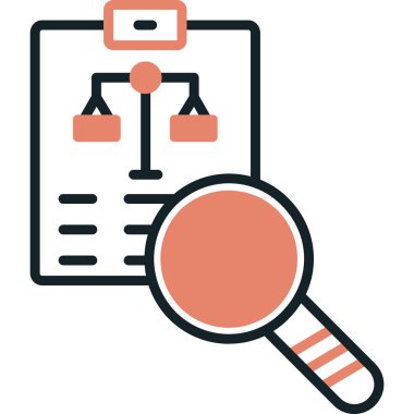 Arama simgesi, vektör illüstrasyonu