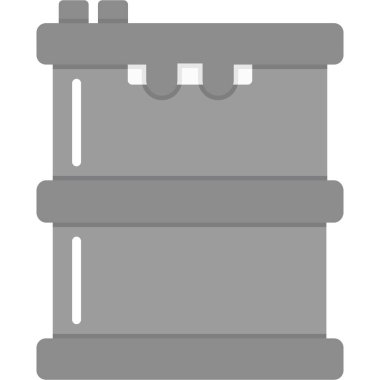 Gaz kazanının ikonu. Beyaz arkaplanda izole edilmiş web tasarımı için kazan vektör simgesinin basit çizimi