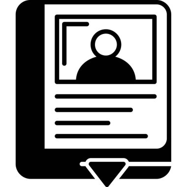 İş simgesi. Basit örnek iş vektör simgesi web için